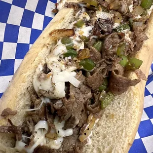 Build your own - Steak, provolone, onions, bell peppers