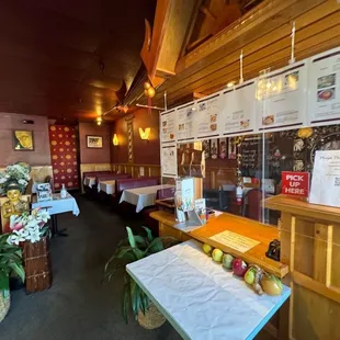 the interior of a restaurant