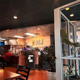 the interior of a restaurant