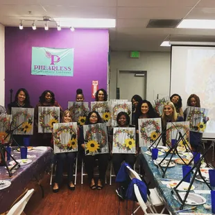 Fall Wreath Sip and Paint