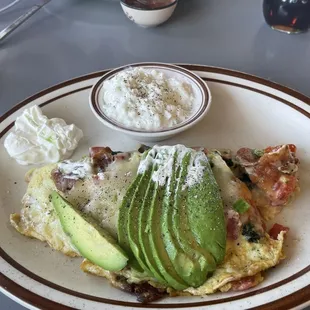 California Omelet with cottage cheese (no carbs)