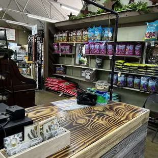 the inside of a store