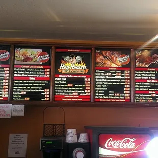 Menu board