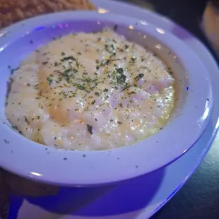 Creamy grits.