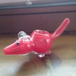 I had to bring the little glass rat piece home.