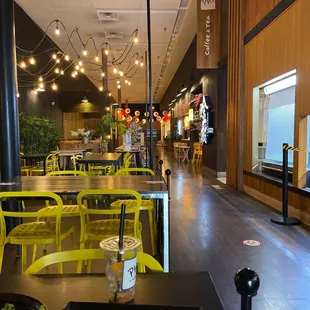 the interior of a restaurant