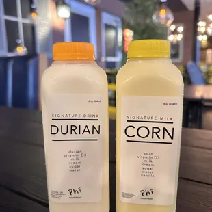 Durian and corn milk