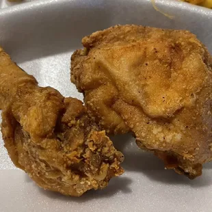 1/4 Southern Fried Chicken (dark) Dinner
