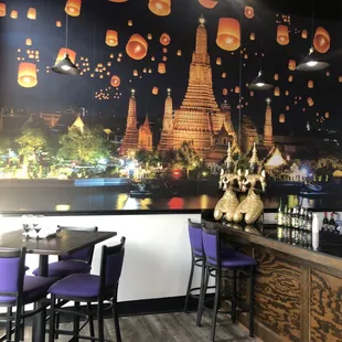 Inside dining and bar area