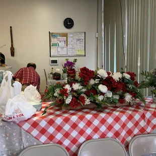 They had a soft opening celebration during my visit, so there were tables set up to enjoy samples of their hot food.