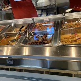 a variety of food items