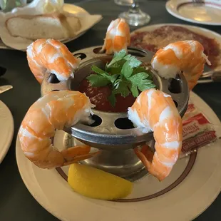 Shrimp cocktail - yum and lots of sauce!