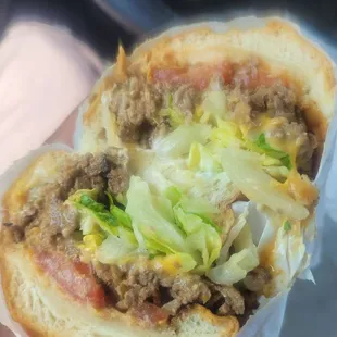 Cheesesteak hoagie