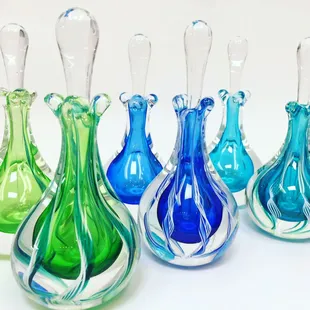 Handmade glass perfume bottles only $130