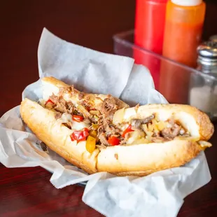 Philly Cheesesteak Sandwich.