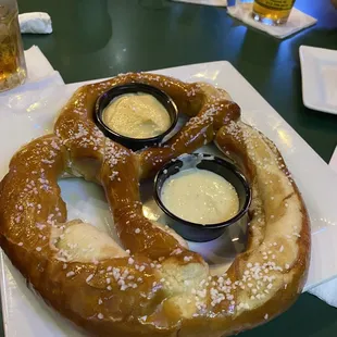 Giant Bavarian pretzel