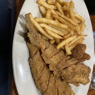 Whole catfish platter