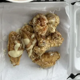 Double fried garlic
