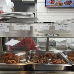 a variety of food items