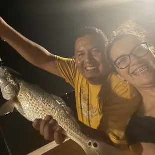 A nice red, caught on live shrimp