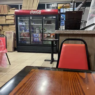 Inside the restaurant