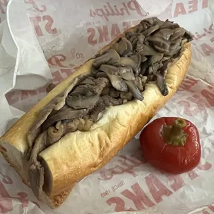 Mushroom Cheesesteak