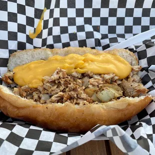 Chicken Philly Cheesesteak Sandwich