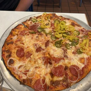 pizza, food