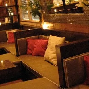 the seating area