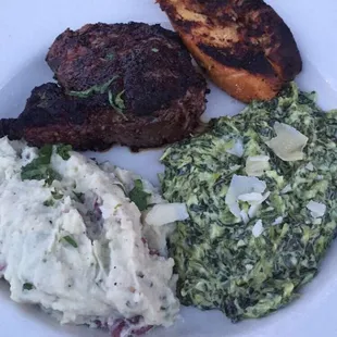 Wednesday night $25 steak dinner - also includes salad and glass of wine/well cocktail/beer.