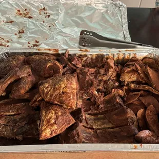 Mixed Party Tray! With beef ribs option! OMG