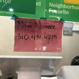 New Phone number