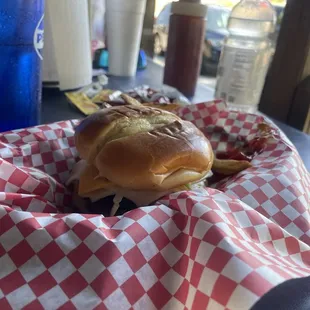 4 cheese cheeseburger!