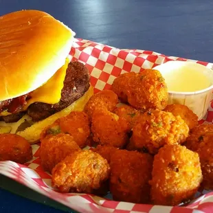 Cheeseburger and Jalapeño Corn Nuggets