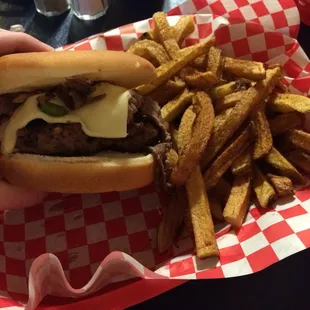 Philly Cheese Steak Burger