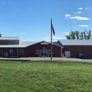 the outside of the building