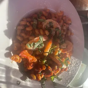 Lobster and Shrimp Pasta