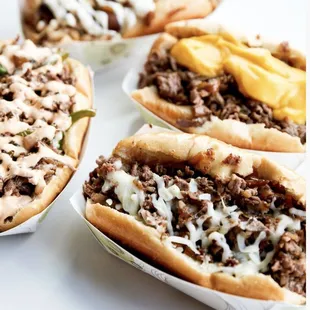 a variety of cheeses