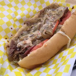 The brisket philly buster, so good. The A1 sauce was a tad strong, so next time I'll do without, but still very good.