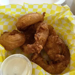 Beer battered onion rings