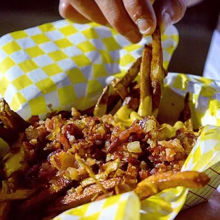 Bacon cheese fries