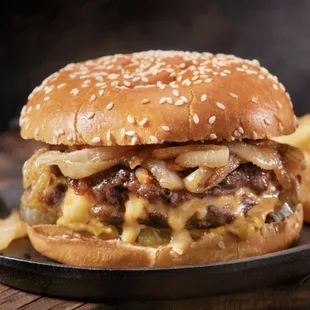 Onion smash burger