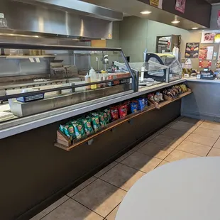 the counter area