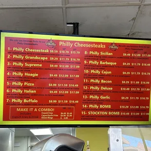 Current Menu