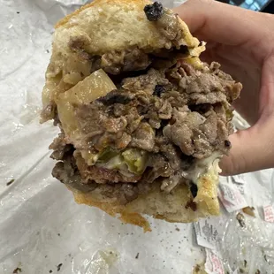 Cross section bacon philly!