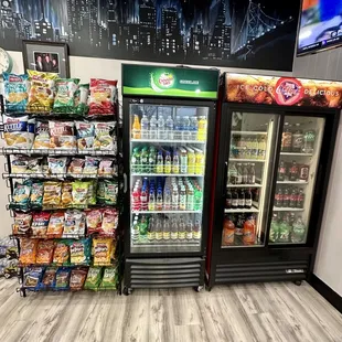 Chips and Beverage Options