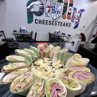 Mix Wrap Catering Tray for Event