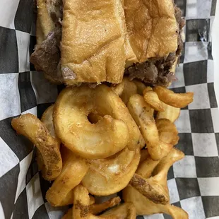 Shorty Philly cheesesteak