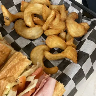 Italian Hoagie and fries
