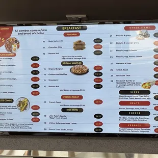 sushi and sashimi, menu